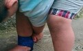 走路时不小心滑了一跤,鞋子就变成这个样子了 走路时不小心滑了一跤,鞋子就变成这个样子了