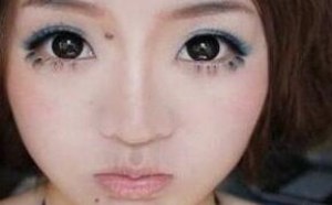化妆后美女前后对比,看了此图你还相信化妆后的女人吗